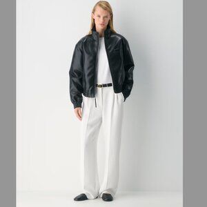 NWT Aritzia Wilfred Effortless Pant, Frozen Grey, Size 12